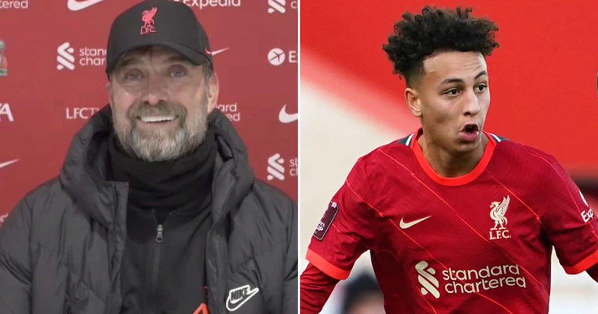 Jurgen Klopp rates Kaide Gordon's display vs Shrewsbury