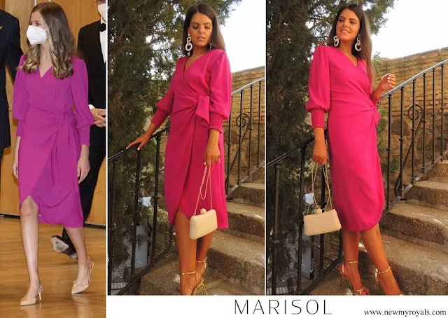 Crown Princess Leonor wore Marisol Danae fuchsia dress