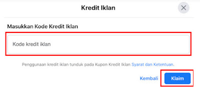 Pembayaran Facebook Ads