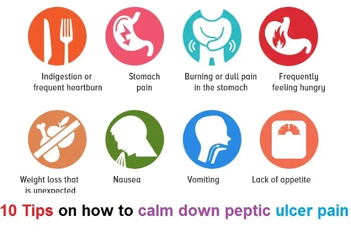10 Tips on how to calm down peptic ulcer pain