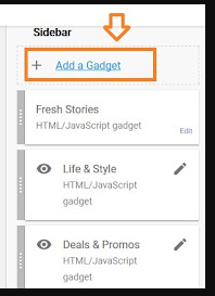 Add Contact US Form Widget to Blogger Step 2