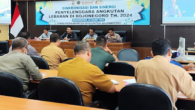 Beri Rasa Aman Pemudik, Pemkab Bojonegoro Gelar Rapat Persiapan Angkutan Lebaran 2024