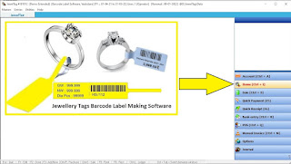 Free Barcode Label Printing Software for Jewelry Products Detail Tagging Jemtag