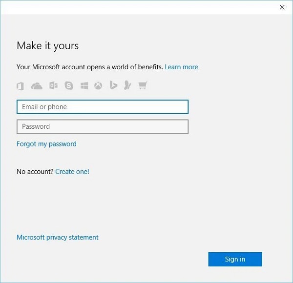 إصلاح مشكلة عدم تشغيل ملف EXE في نظام التشغيل Windows 10 عن طريق إنشاء حساب محلي جديد