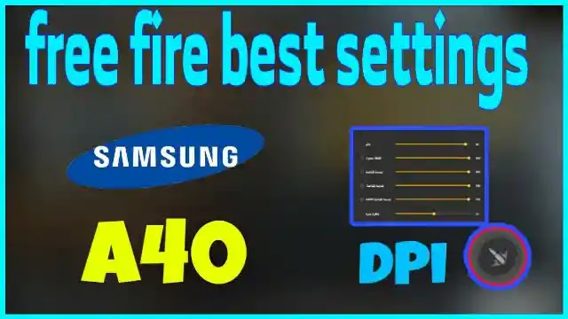best headshot settings in free fire for Samsung galaxy A40