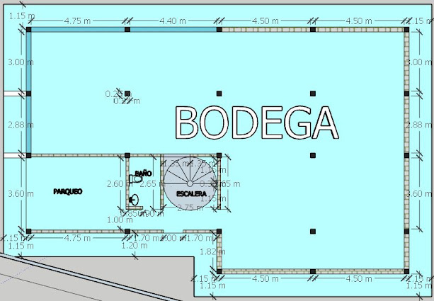 plano de bodega