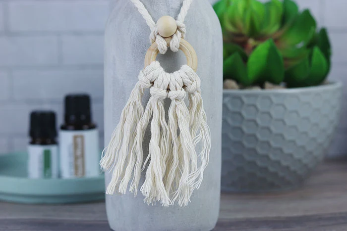 How to Make a Hanging Car Diffuser Tassel For Essential Oils - Koti Beth