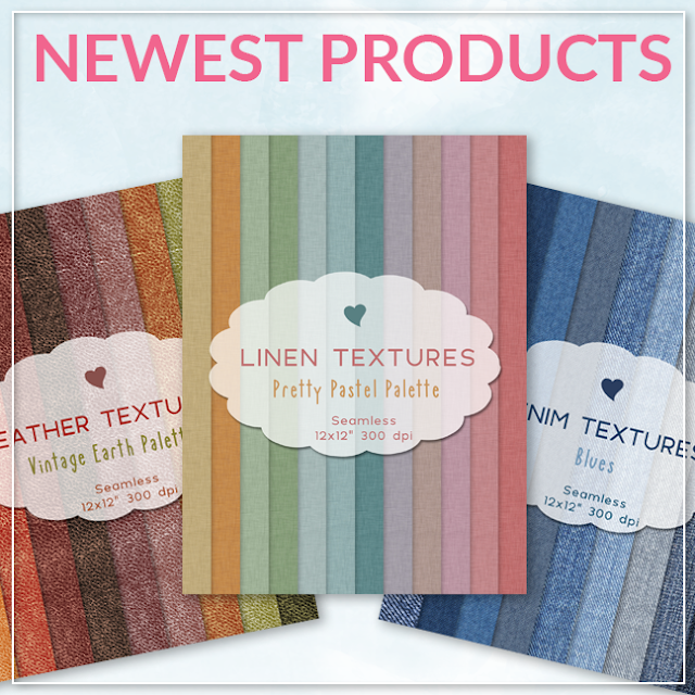 Seamless linen, leather and denim textures from Lovelytocu