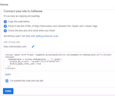 Cara Mendaftar Google AdSense Blog