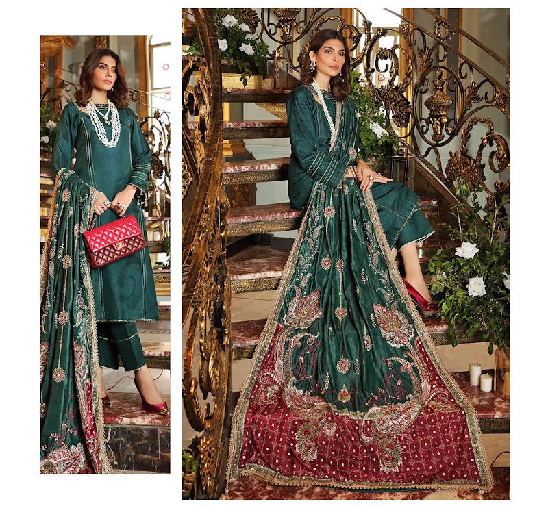 Gul Ahmed Sunheri Bagh Royal Velvet Collection is live now