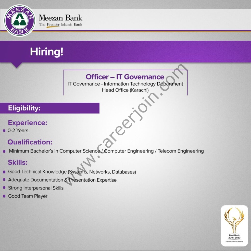 Jobs in Meezan Bank Limited