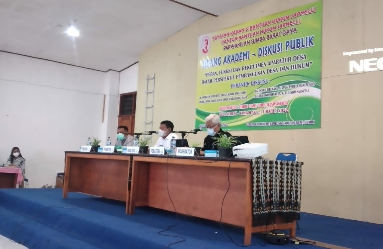 KBH Sarnelli Gelar Diskusi Publik:   “Peran, Fungsi dan Rekrutmen Aparatur Desa dalam Perspektif Pembangunan Desa dan Hukum”