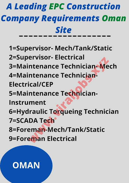 A Leading EPC Construction Company Requirements Oman Site
