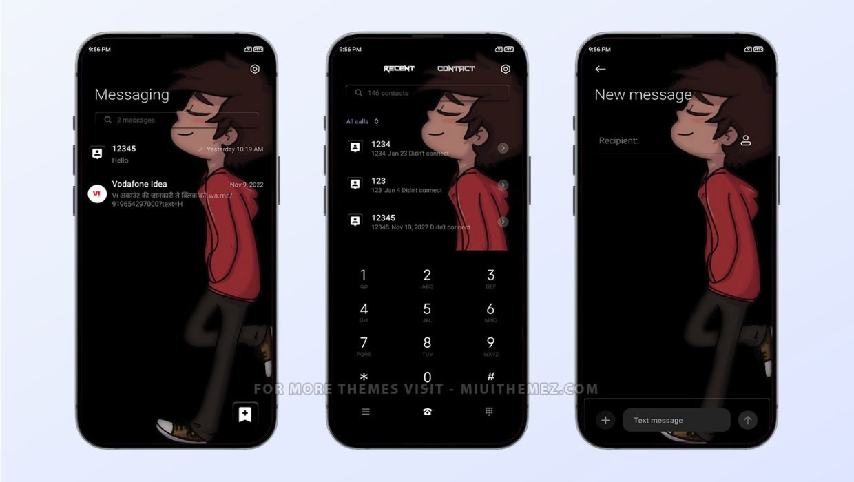 Introvert Boy Dark Mode MIUI Theme