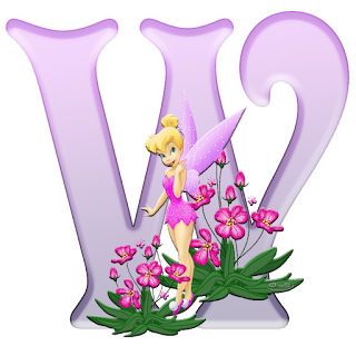 Tinkerbell ABC with Flowers. ABC de Tinkerbell con Flores.