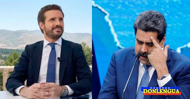 Pablo Casado acusa a Maduro de financiar a ministros del gobierno de España