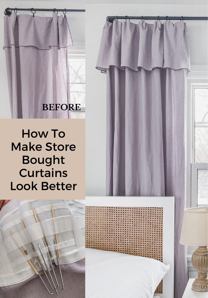 How To Make Store Bought Curtains Look Better - Rambling Renovators