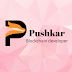 Pushkar blockchain developer logo | logo 