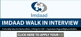 Imdaad Facilities Careers & Jobs Vacancies For Dubai (UAE) 2022 | Walk In Interview
