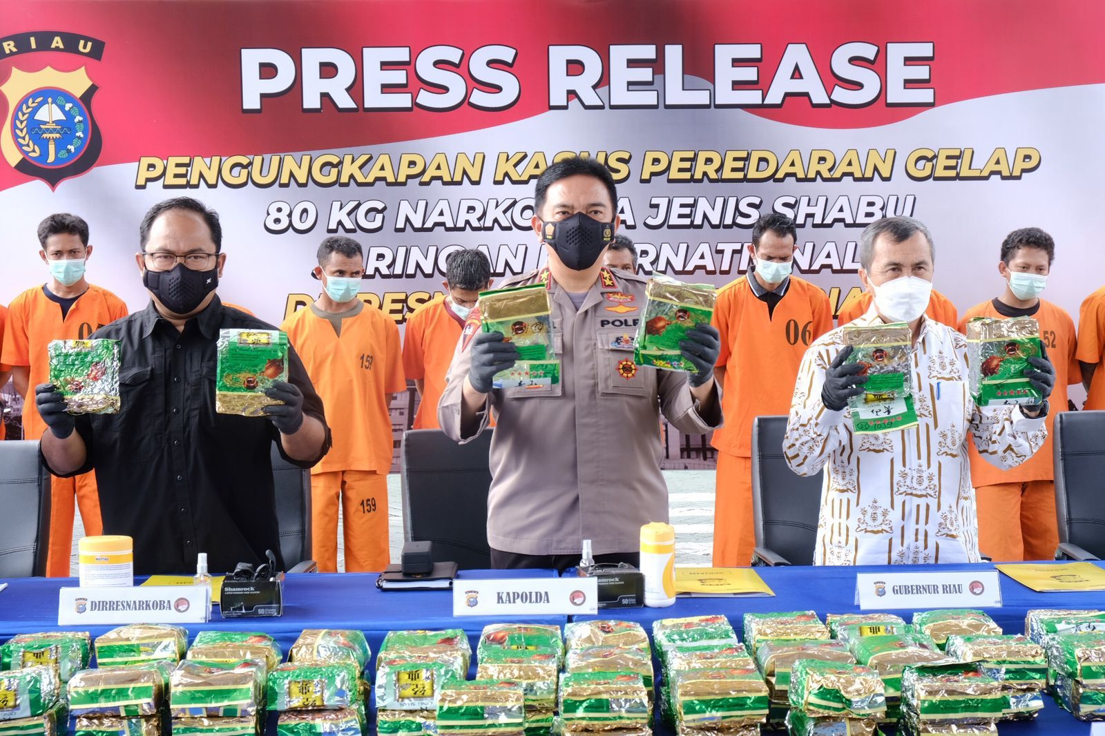 Belum 1 Bulan Bertugas di Riau, Irjen Pol M Iqbal Ungkap 80 Kilogram Sabu dan Amankan 11 Tersangka