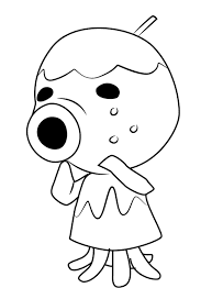 Animal crossing coloring pages for free