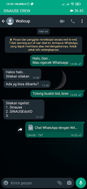 Cara menyalin pesan di WhatsApp 8