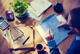 "A person reading the insurance contract".