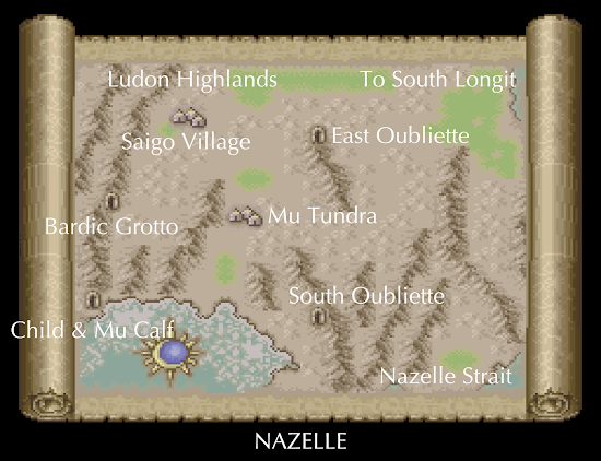 Romancing Saga 2 Map Nazelle Region