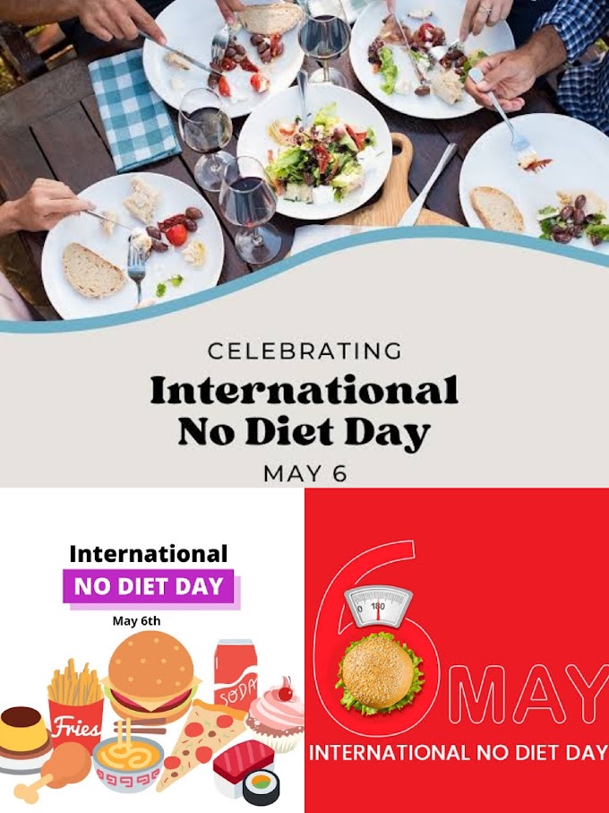 It's time to breakup with your dieting chart. It's 6 May International No Diet Day. 