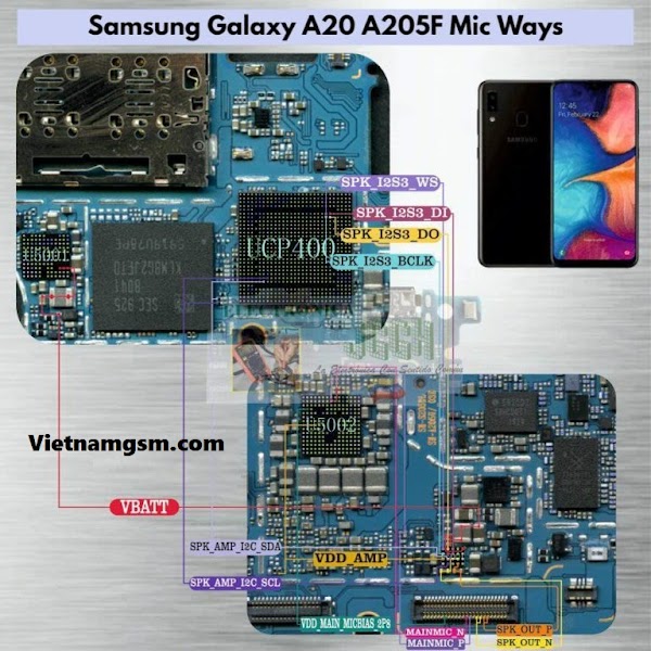 Samsung Galaxy A20 A205F Mic Problem