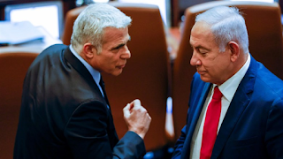 Enquete: Bloco Netanyahu 59, Bloco Lapid 57