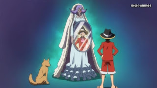 ワンピースアニメ WCI編 833話 ブリュレ ミラミラの実 枝 | ONE PIECE ホールケーキアイランド編