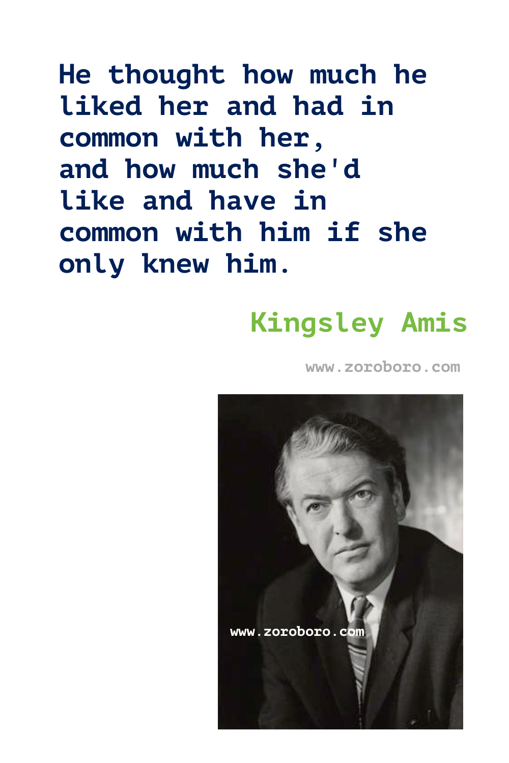 Kingsley Amis Quotes. Kingsley Amis (Author of Lucky Jim). Kingsley Amis Books Quotes. Kingsley Amis Quotes.