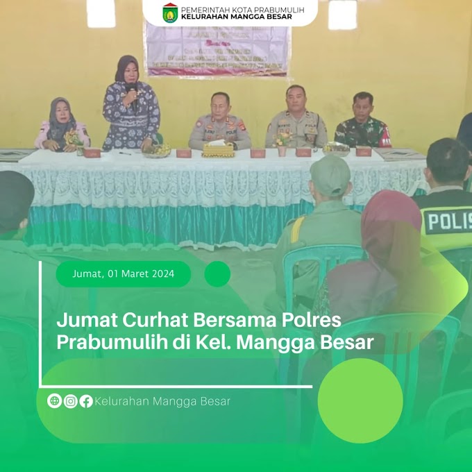 Kegiatan Curhat Bersama Polres Prabumulih di Kelurahan Mangga Besar 