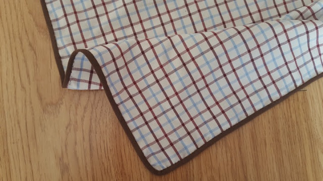 Upclycled: old shirt to kitchen towel