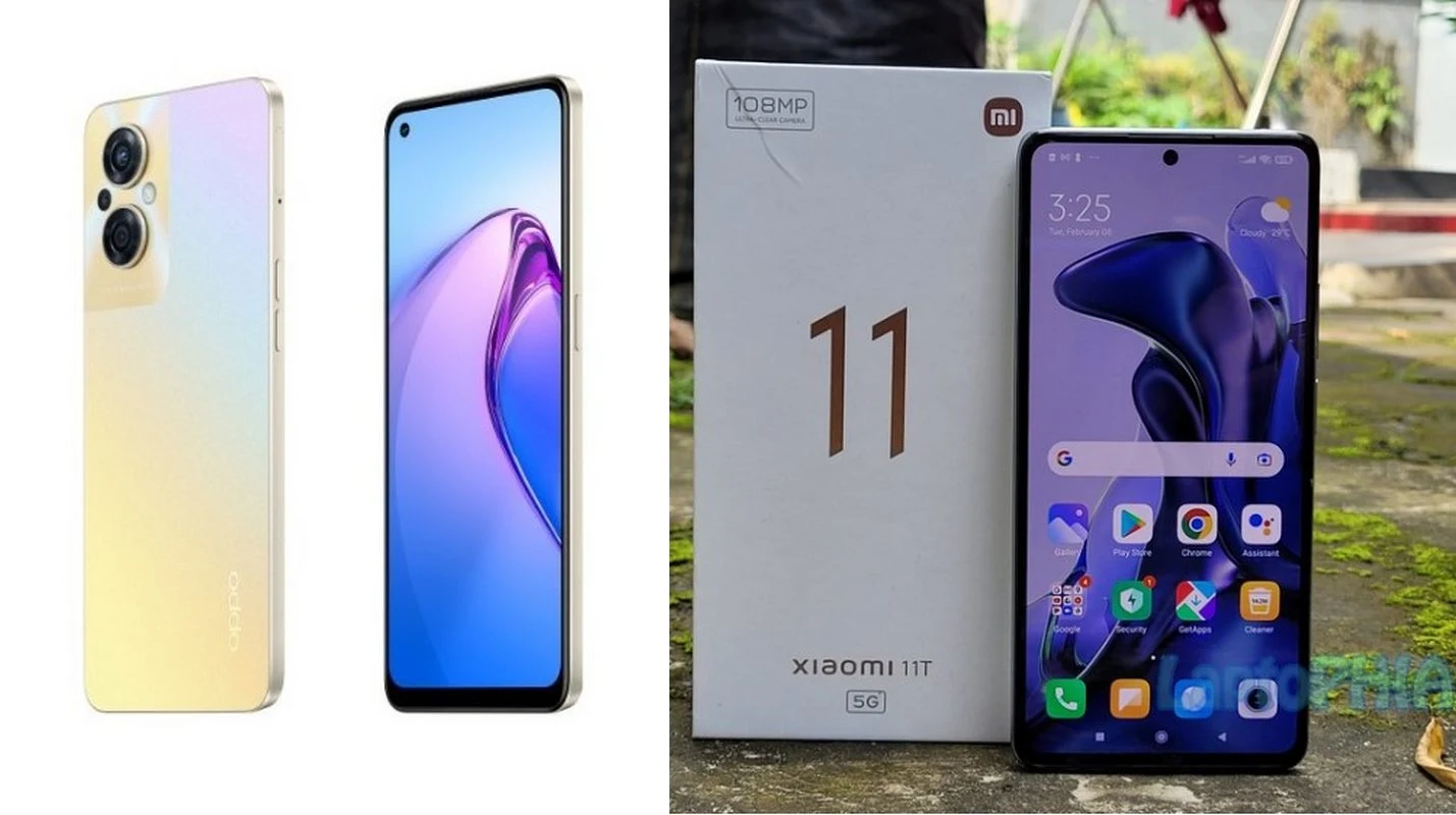 Komparasi Oppo Reno 8 Z 5G vs Xiaomi 11T: Harga Selisih 1 Juta Lebih, Mana yang Lebih Unggul?