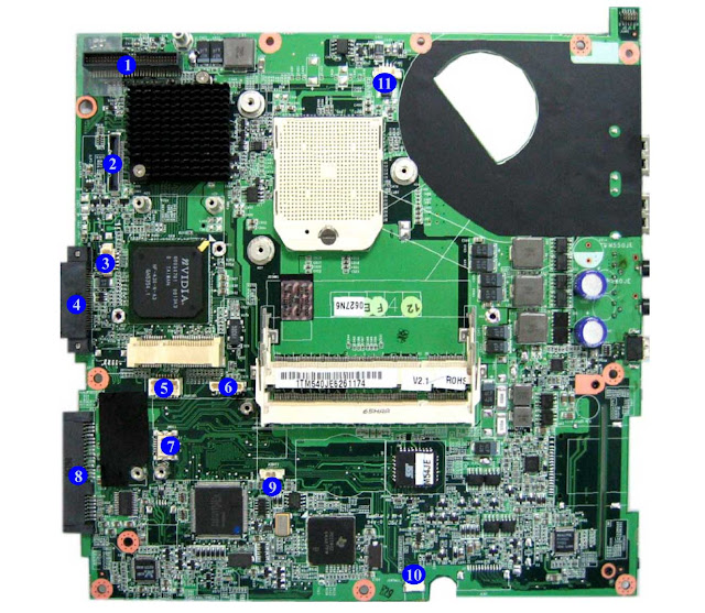 Clevo M540JE, M550JE Motherboard