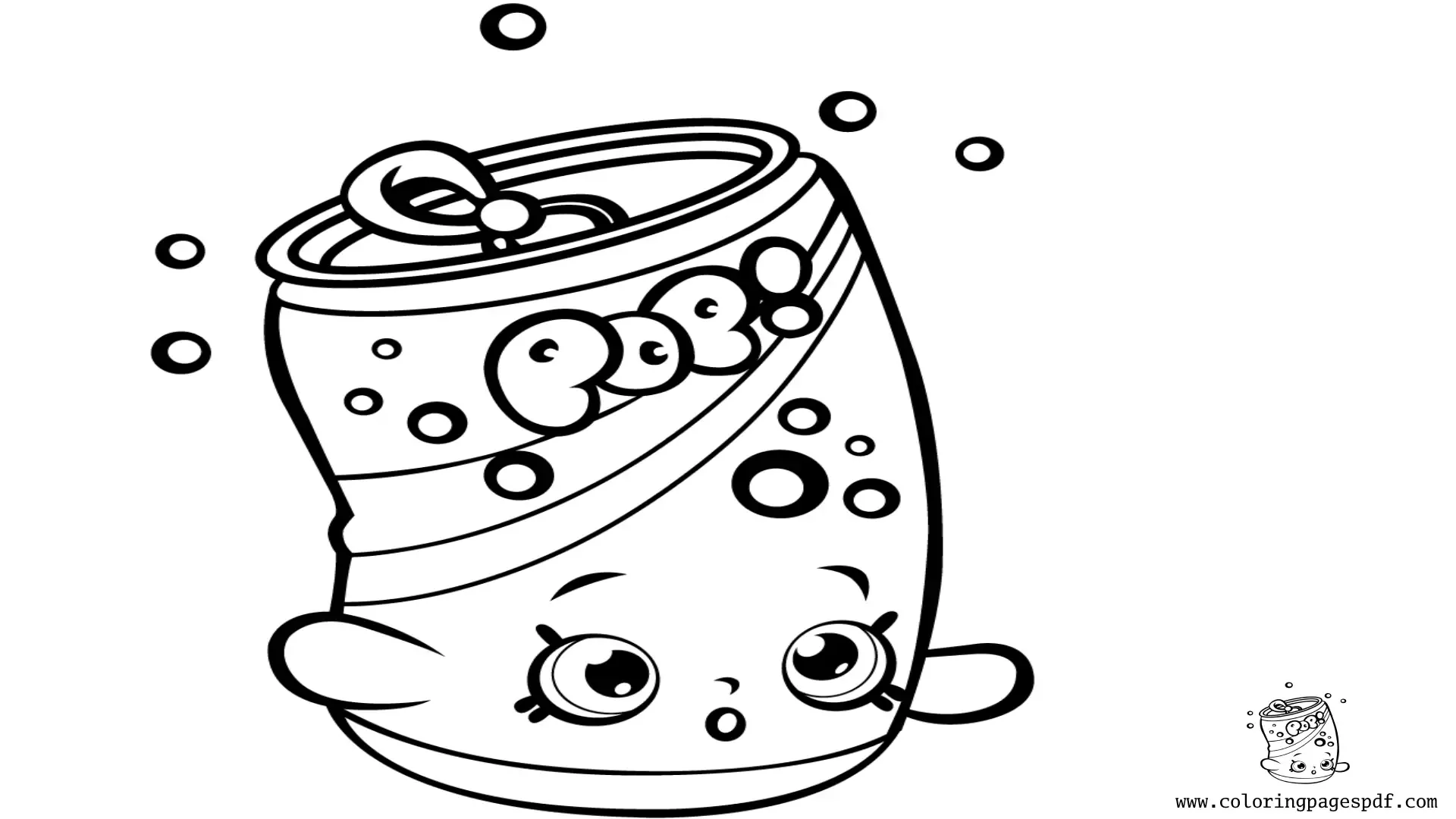 Coloring Page Of Soda Pops
