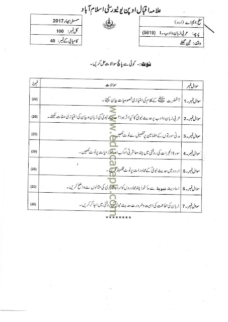 aiou-past-papers-ma-urdu-5619