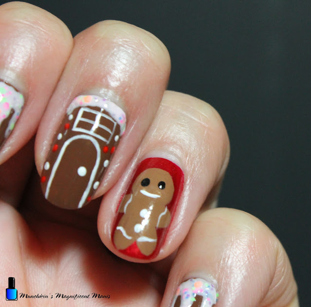 Christmas Cookie Nail Design