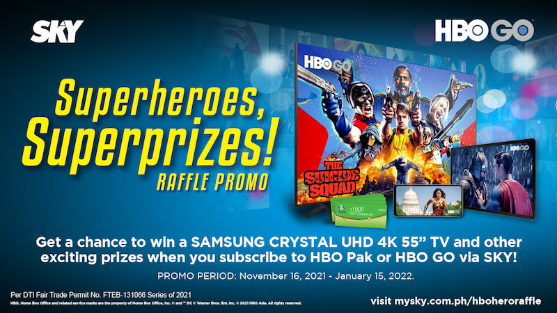 SKY Fiber outs raffle promo in partnership with HBO, Samsung TV and other prizes up for grabs