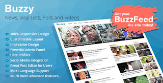 Buzzy v4.8.5 -Php Script  News, Viral Lists, Polls( yandisk indir)