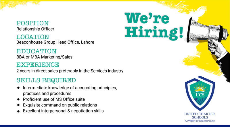 Beaconhouse Group Jobs Relationship Officers