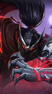 hayabusa shadow of obscurity epic skin mobile legends wallpaper hd