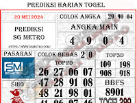 PREDIKSI SG METRO SENIN,20 MEI 2024