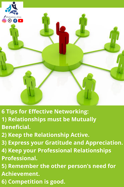 6 Tips for Effective Networking_1) Relationships must be M