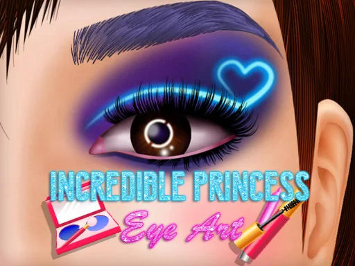 Welcome to an incredible tutorial from a fabulous makeup artist. Try your hand at makeup on the beautiful eyes of cute princesses. Use extraordinary artistic solutions to create a striking and non-standard look.