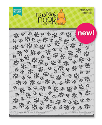 Petite Paw Prints | 6x6 Stencil by Newton's Nook Designs