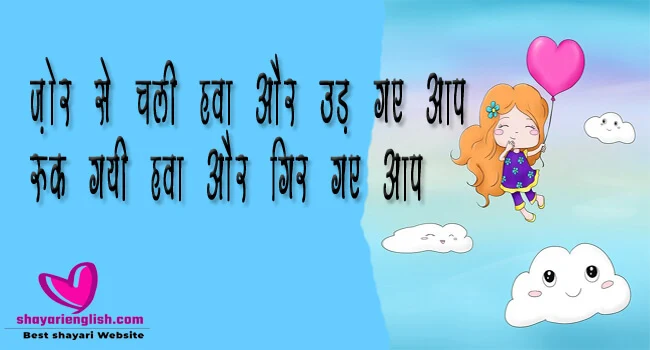 FUNNY SHAYARI IN ENGLISH AND HINDI FOR FUN