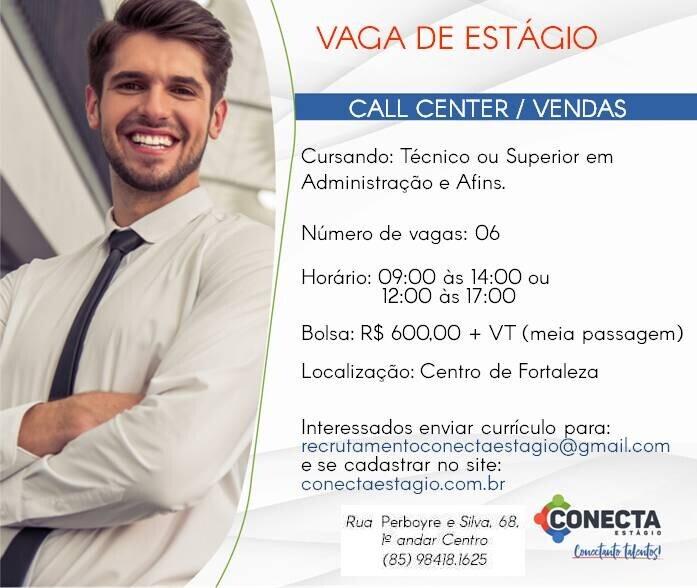 ESTÁGIO CALL CENTER / VENDAS